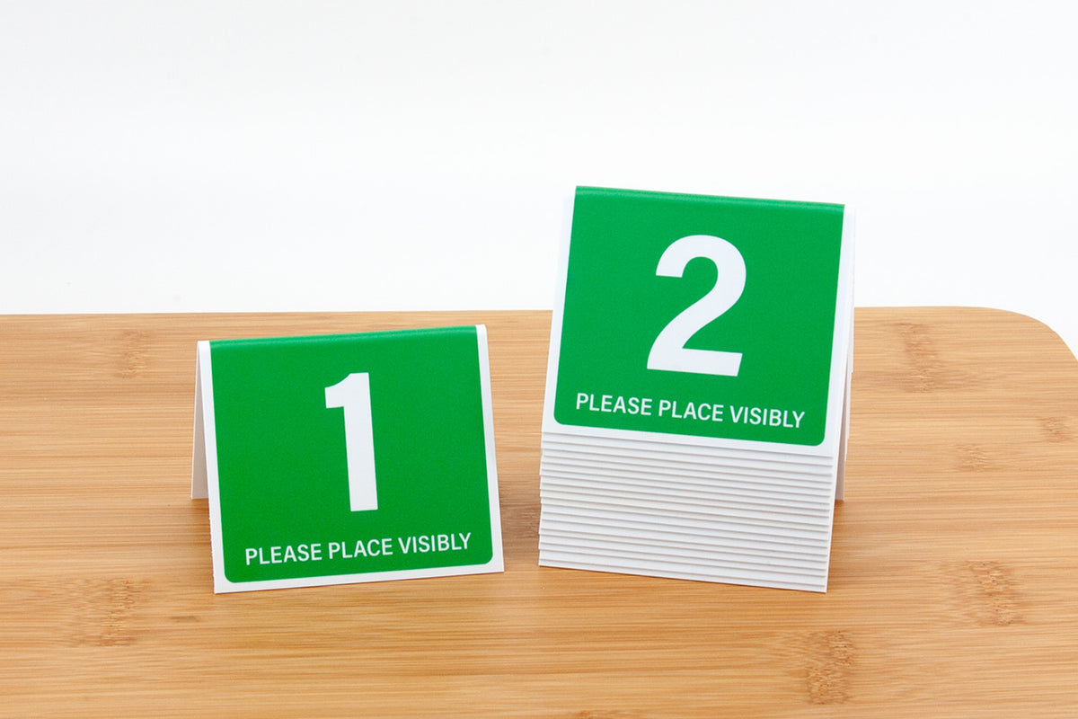 Standard Green Table Numbers City Grafx