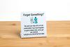 18pk Forget Something Hotel Room Signs