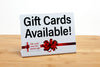 4pk Gift Cards Available Counter Signs