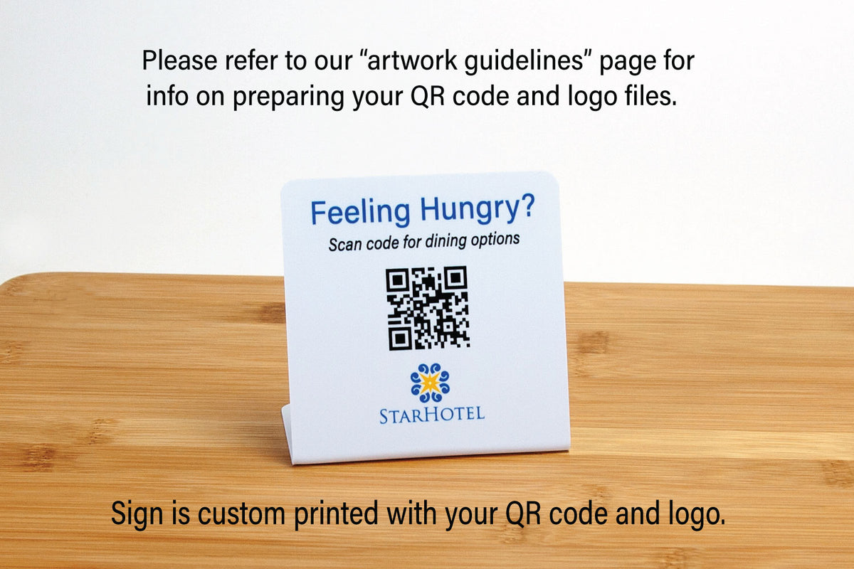 QR Code Dining Options Menu Signs | City Grafx