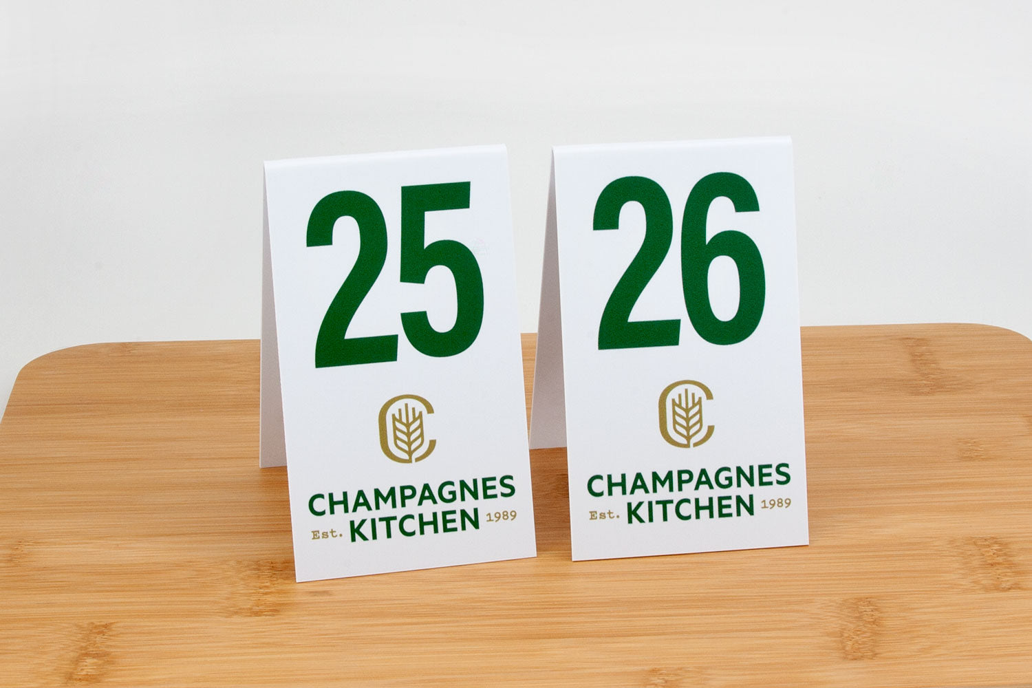 Custom Printed Tall Table Numbers City Grafx