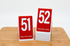 Tall Red Table Numbers
