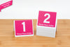 Standard Pink Table Numbers