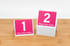 Standard Pink Table Numbers