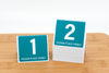 Standard Teal Table Numbers