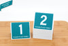 Standard Teal Table Numbers