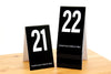 Tall black table numbers in number sequence 21-40. www.citygrafx.com.