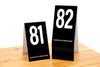 Tall black table numbers in numbers sequence 81-100. www.citygrafx.com.