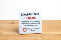 Room Check Sign Hotel & Guest Room Signs | City Grafx