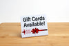 6pk Small Gift Cards Available Counter Signs