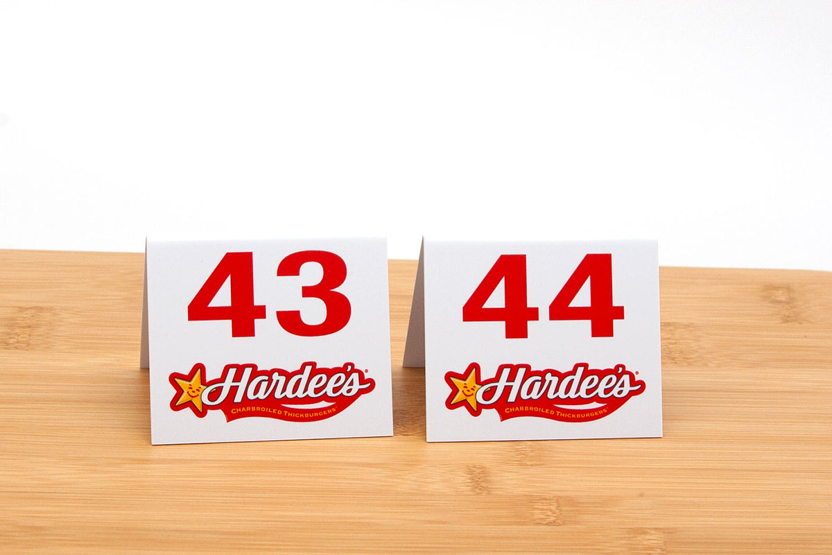 Man Table Numbers Custom Printed Standard Table Numbers | City Grafx