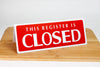 Register Close. Sign Register Closed Signs | City Grafx