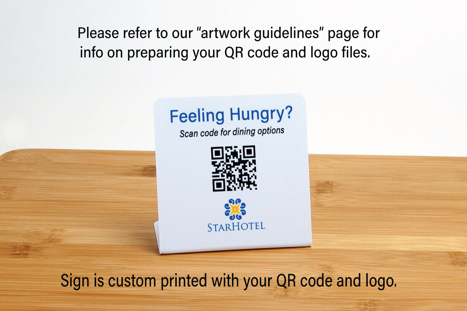QR Code Dining Options Menu Signs | City Grafx