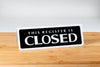 Register closed signs are ideal for use in any retail or grocery store environment. Register closed signs are printed on both sides for ease of use. www.citygrafx.com