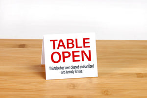 Table Closed & Table Open Signs | City Grafx