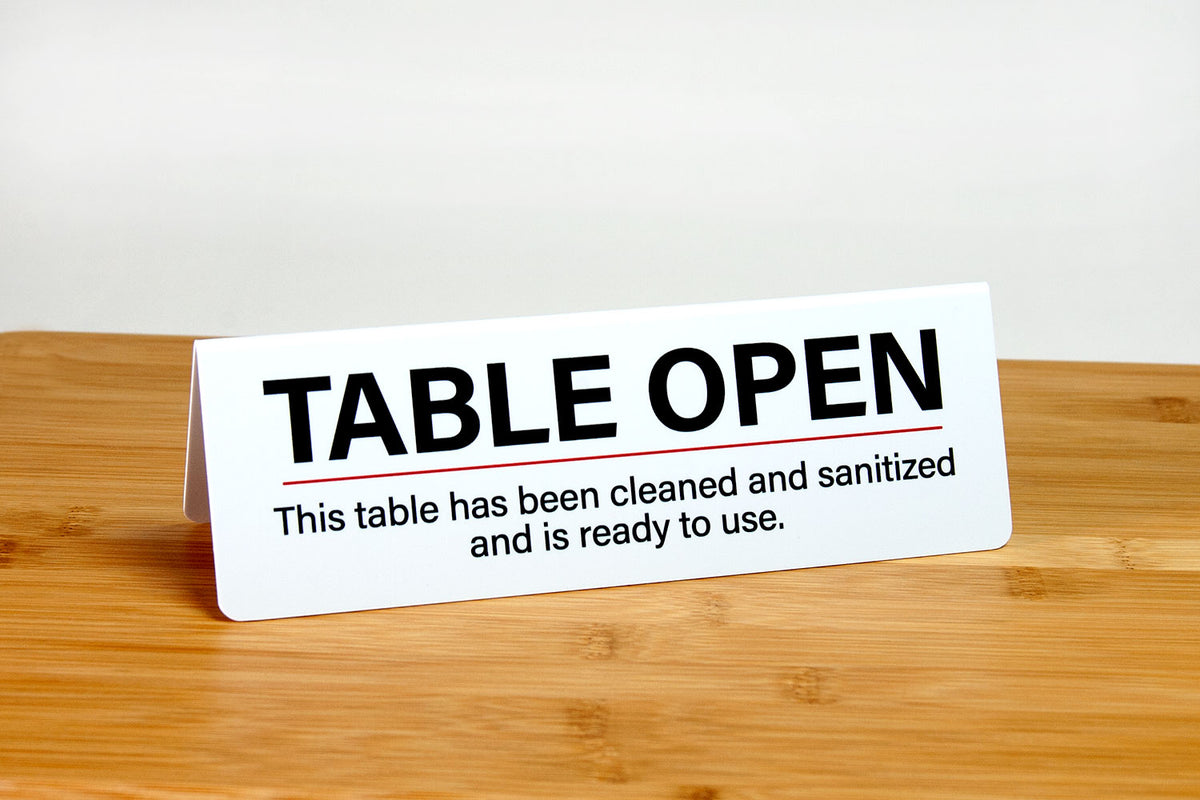 Table Open Signs | City Grafx