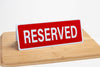 6pk Reserved Tent Style Signs - Large